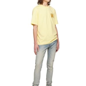 AMIRI Yellow Short Sleeve Tee